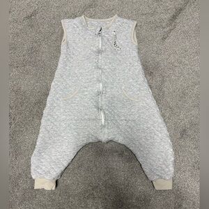 Light Gray Quilted Toddler Sleep Sack